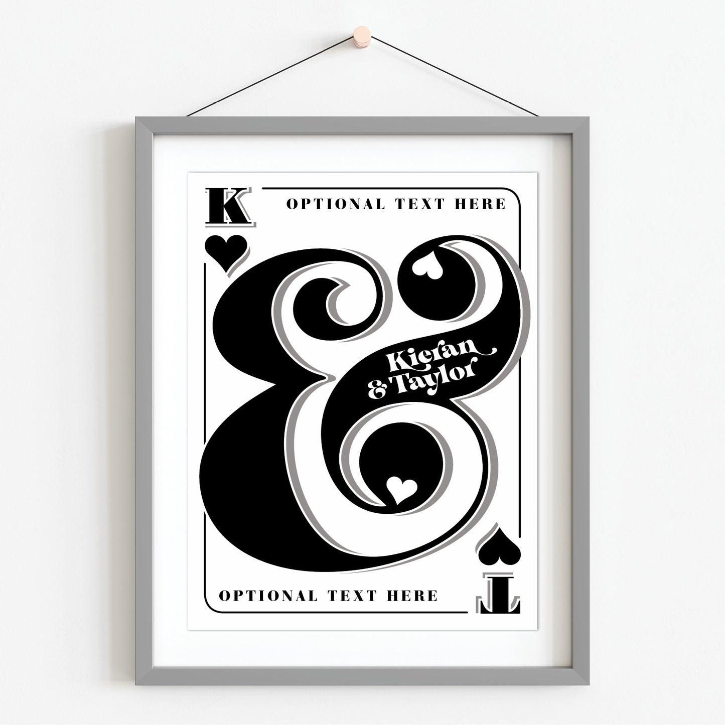 Custom Couples Print - Las Vegas Wedding Playing Card