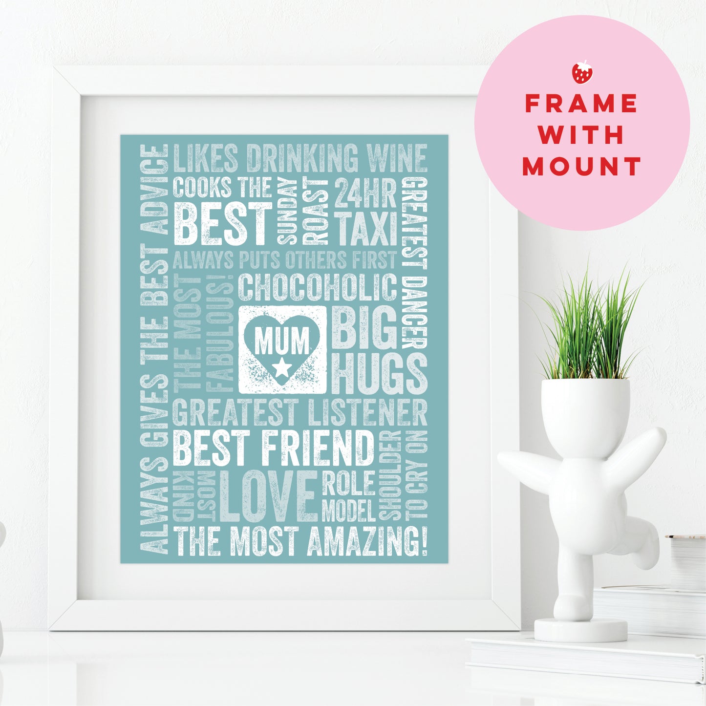 Custom Word Art Print - For Mum