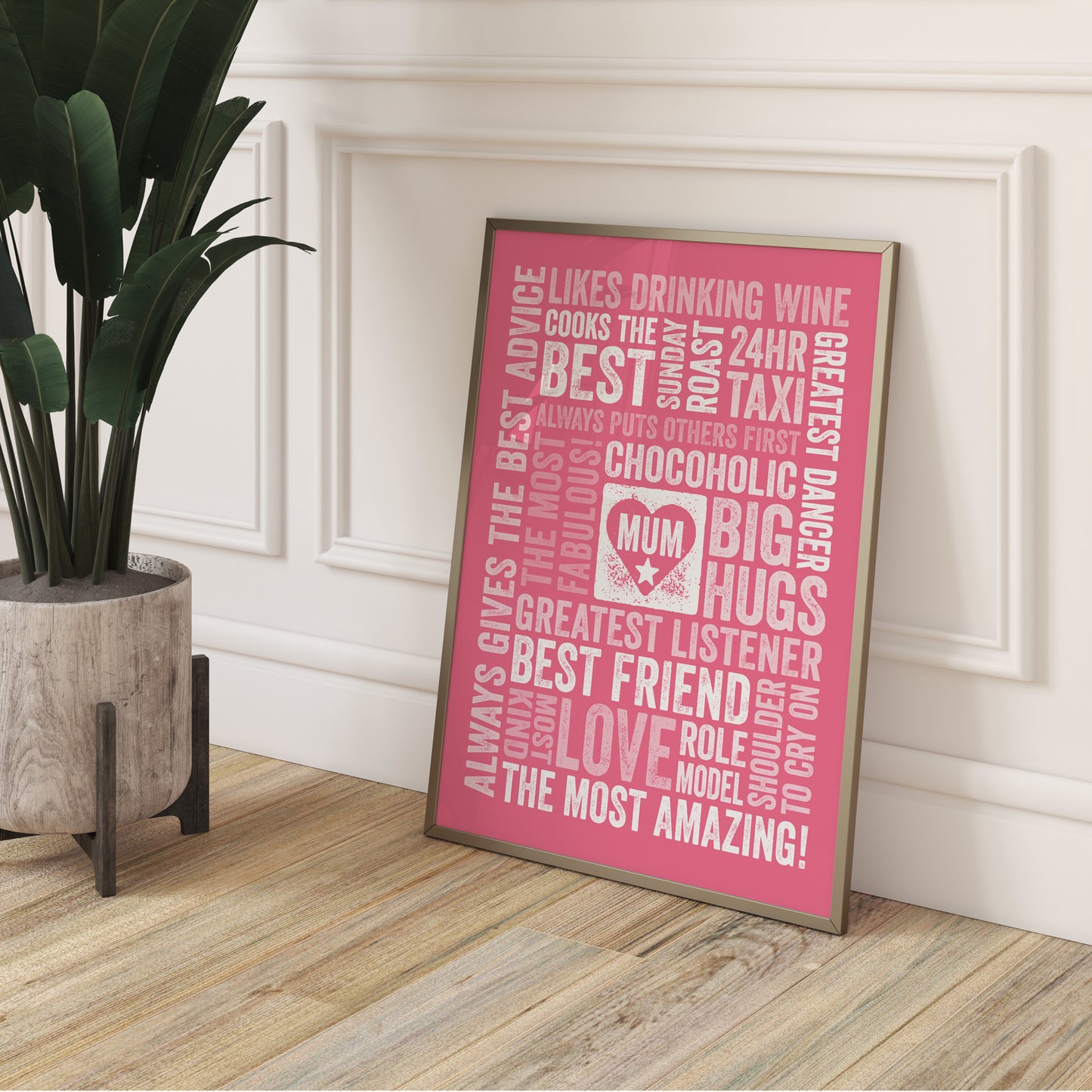 Custom Word Art Print - For Mum