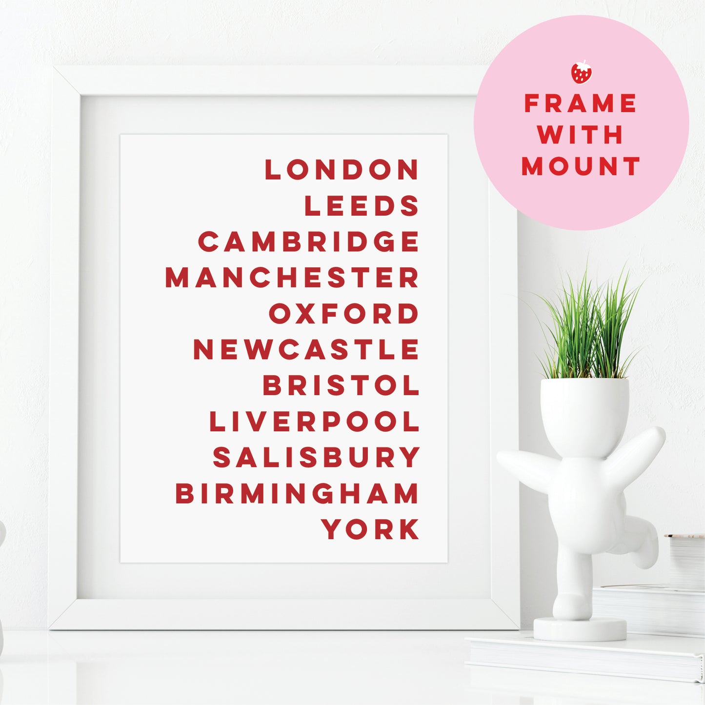 Custom Travel Print - Place Names List