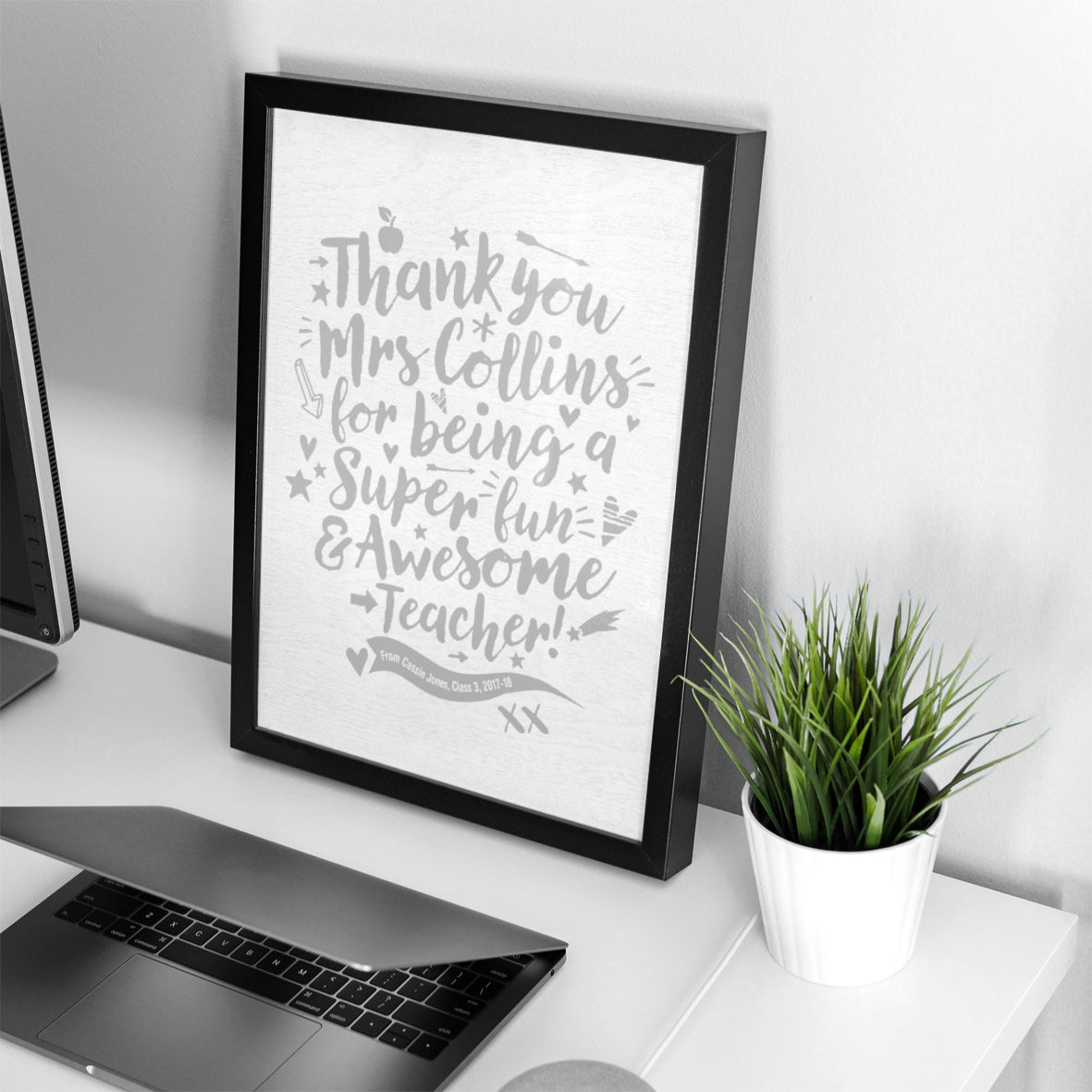 Custom Teacher Print - Thanks for being Awesome!
