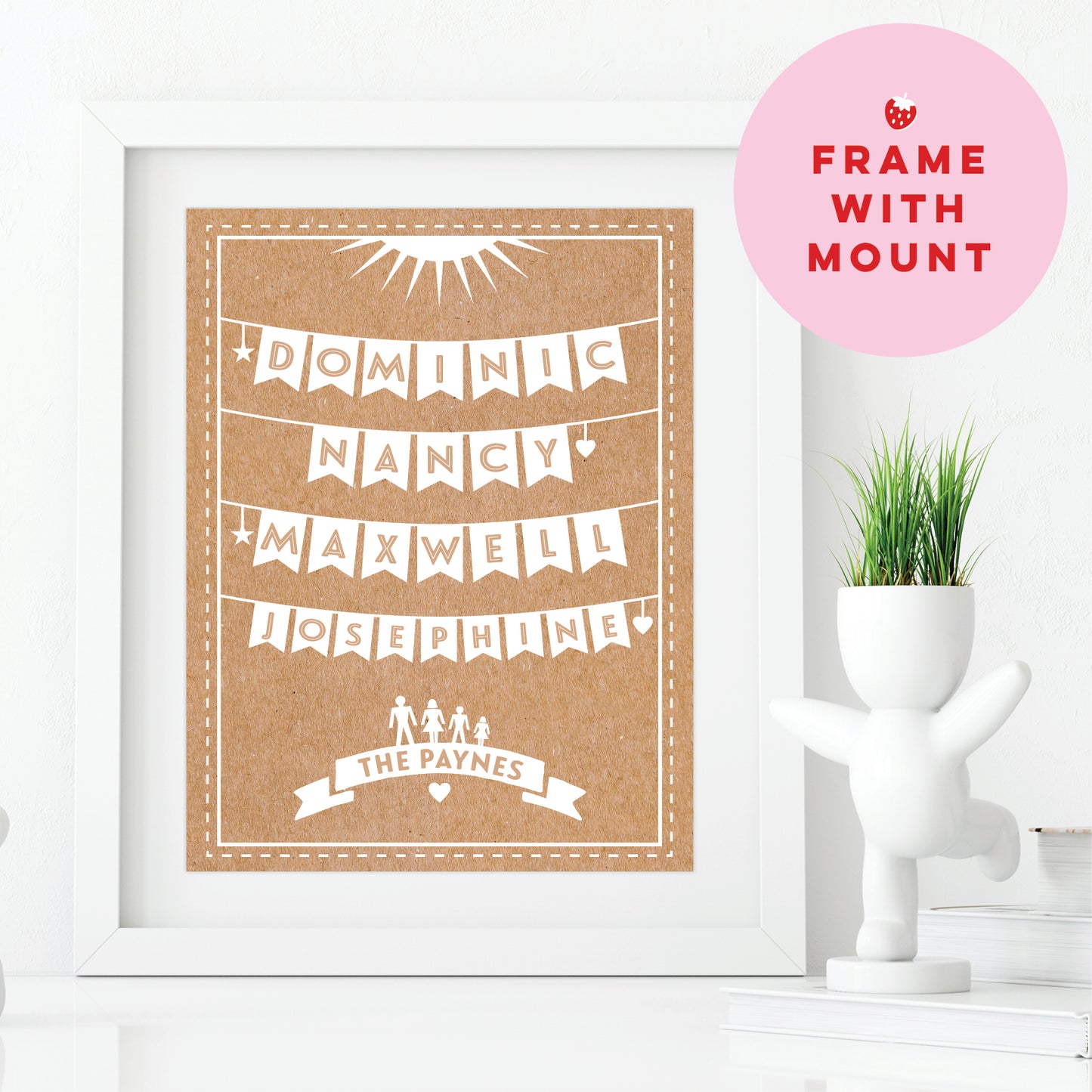 Custom Family Print - Names Bunting