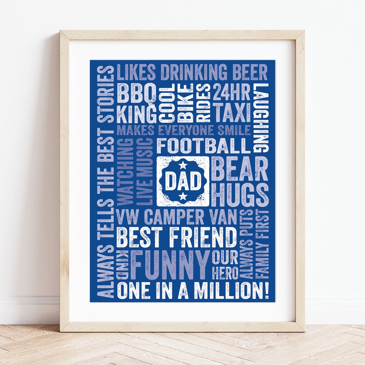 Custom Word Art Print - For Dad