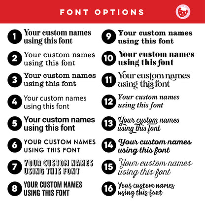 Custom Family Print - Names List