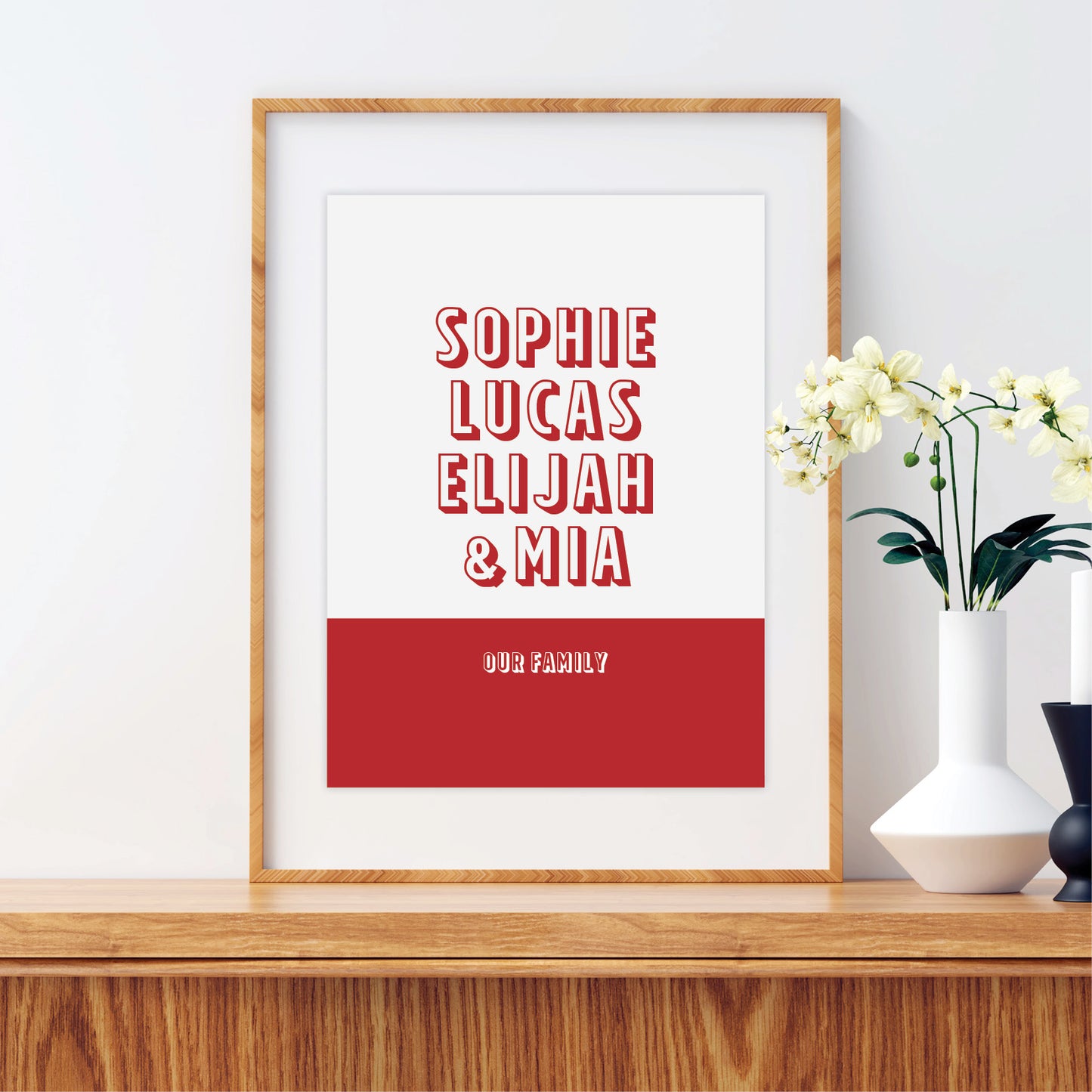 Custom Family Print - Names List