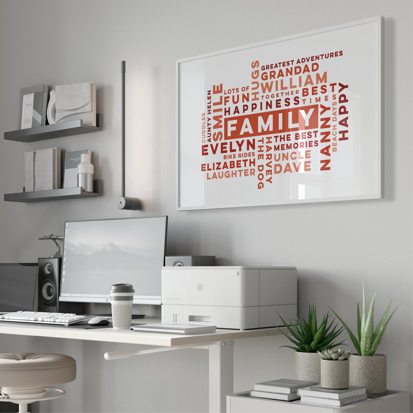 Custom Word Art Print - Family