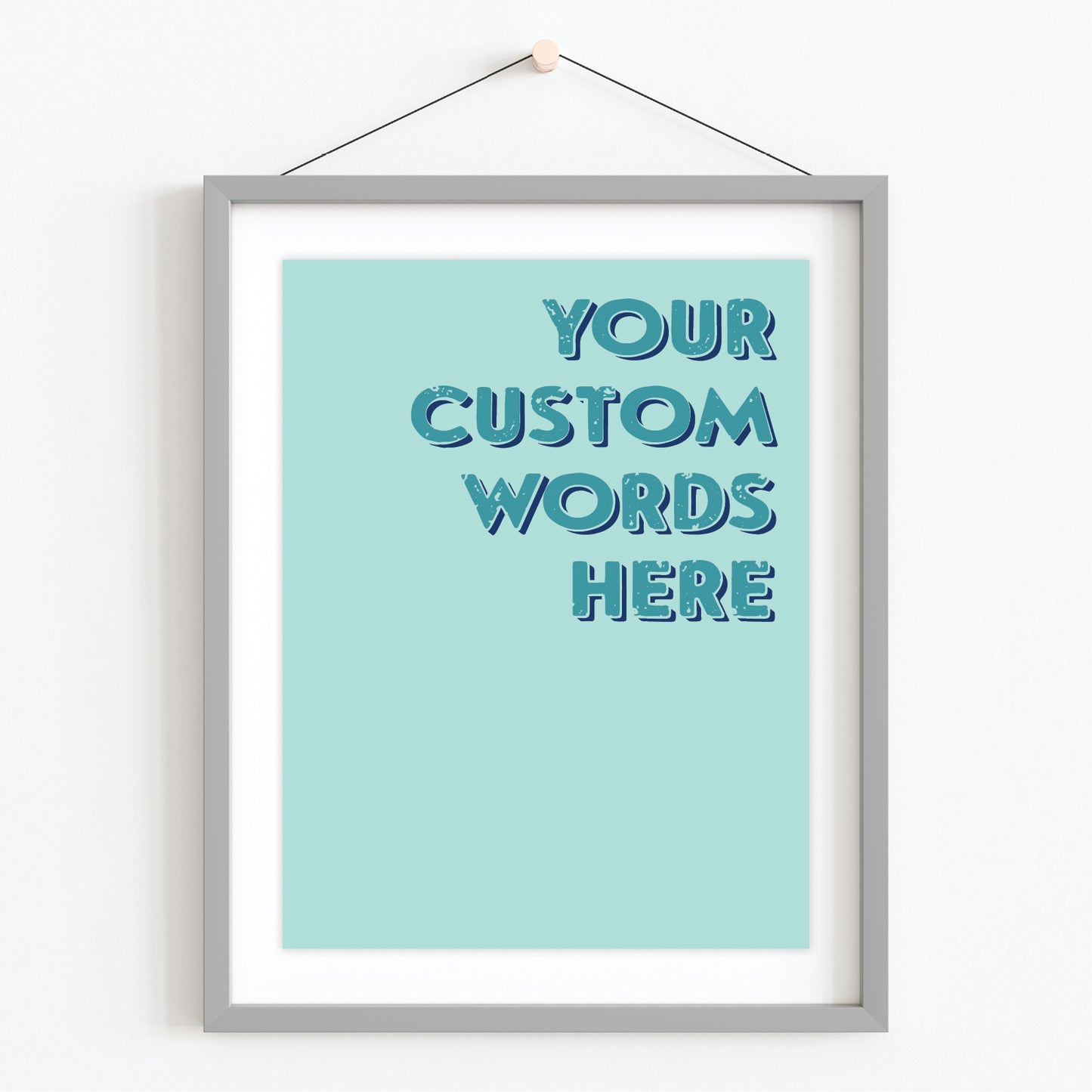 Custom Quote Print - Bold Retro Fonts