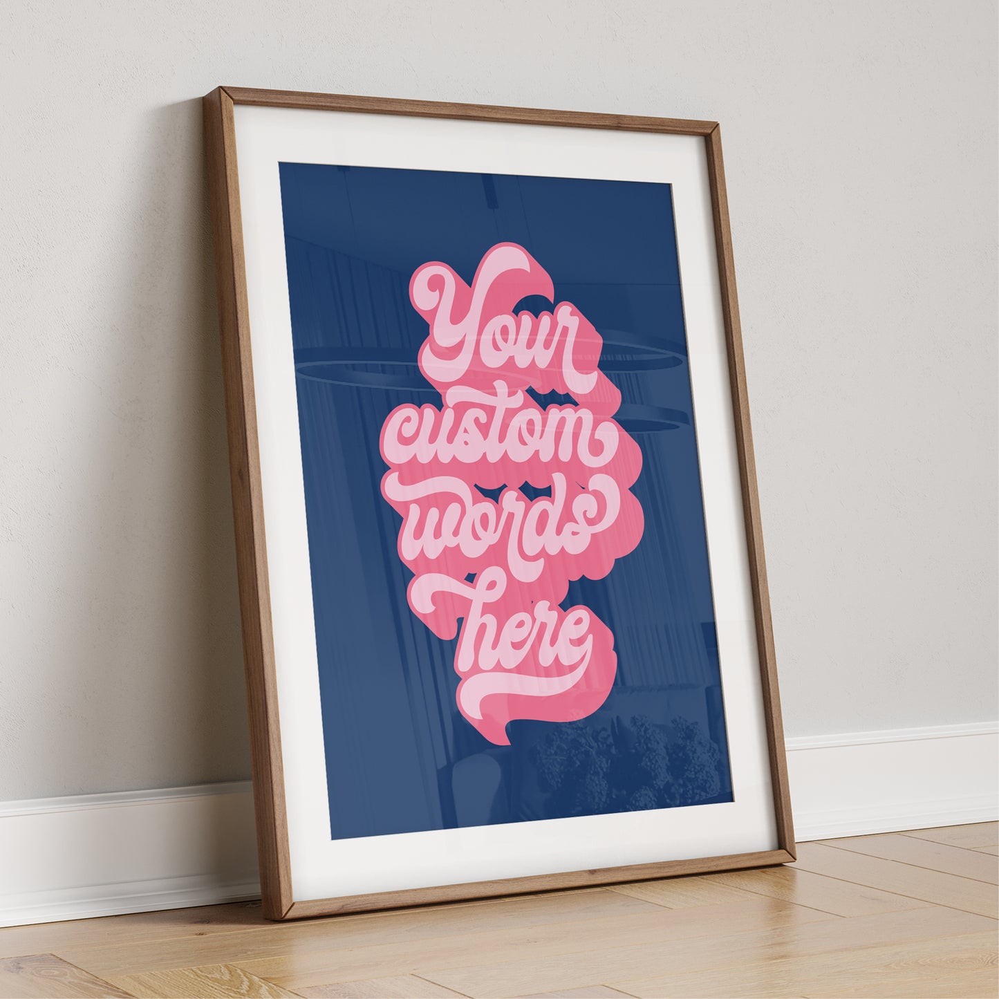 Custom Quote Print - Bold Retro Fonts