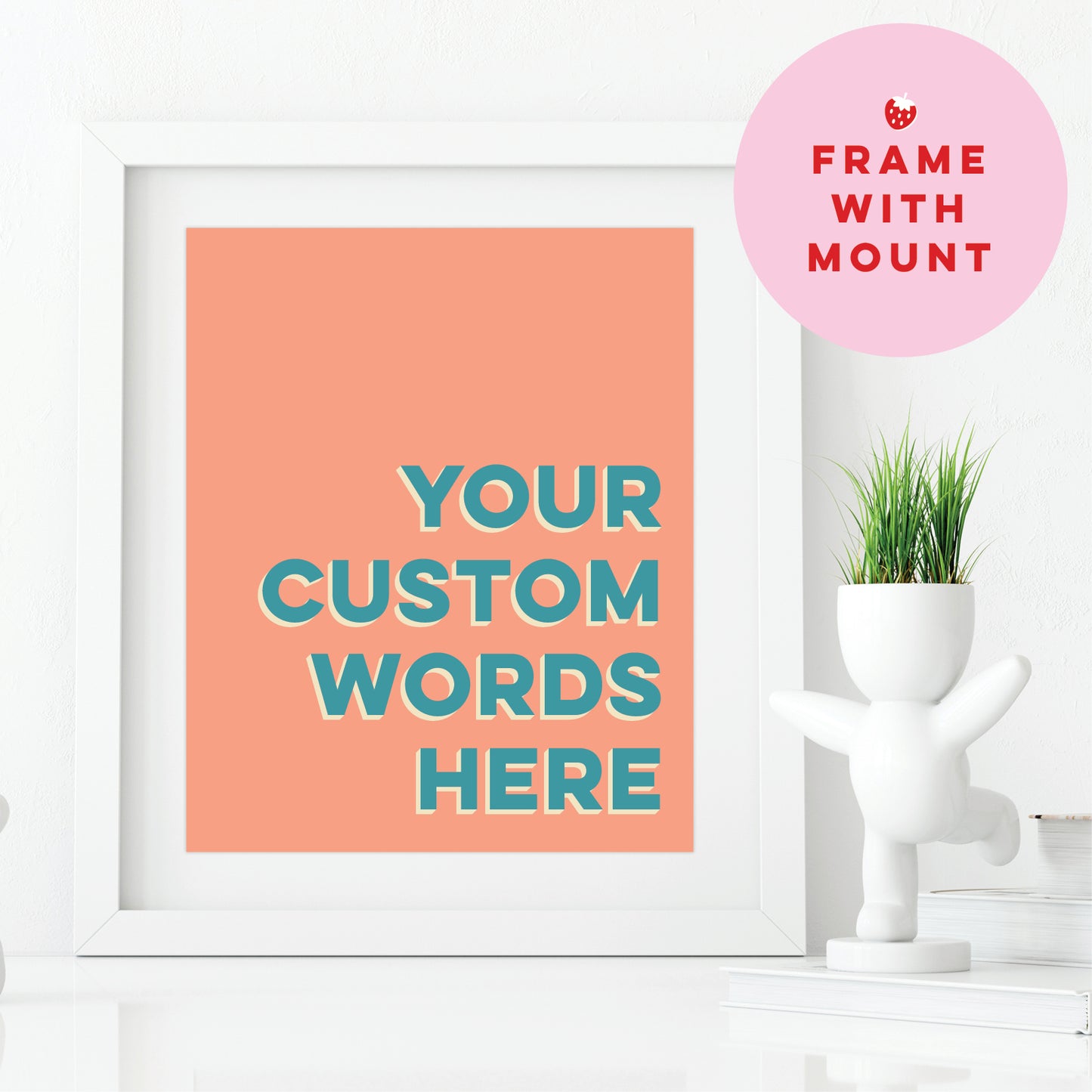 Custom Quote Print - Bold Retro Fonts