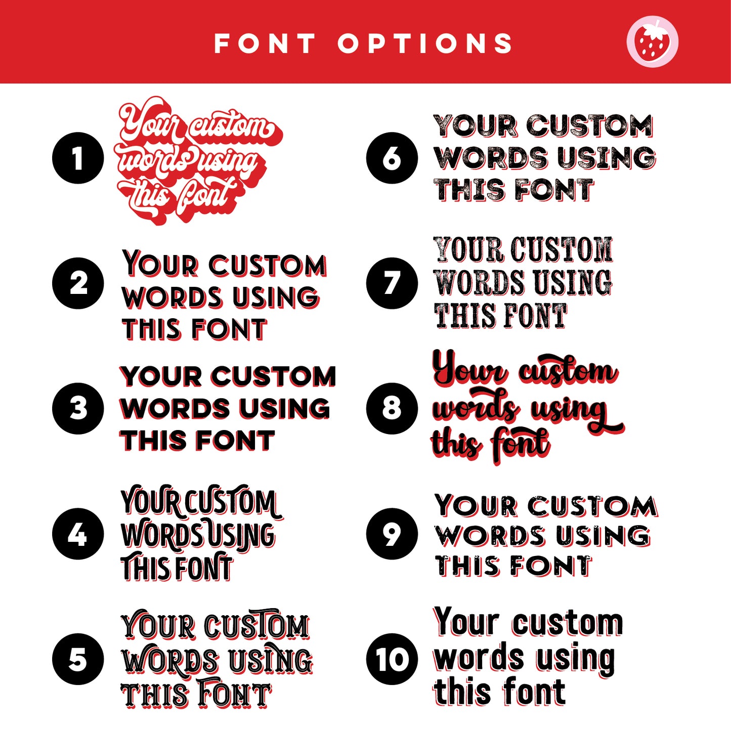 Custom Quote Print - Bold Retro Fonts