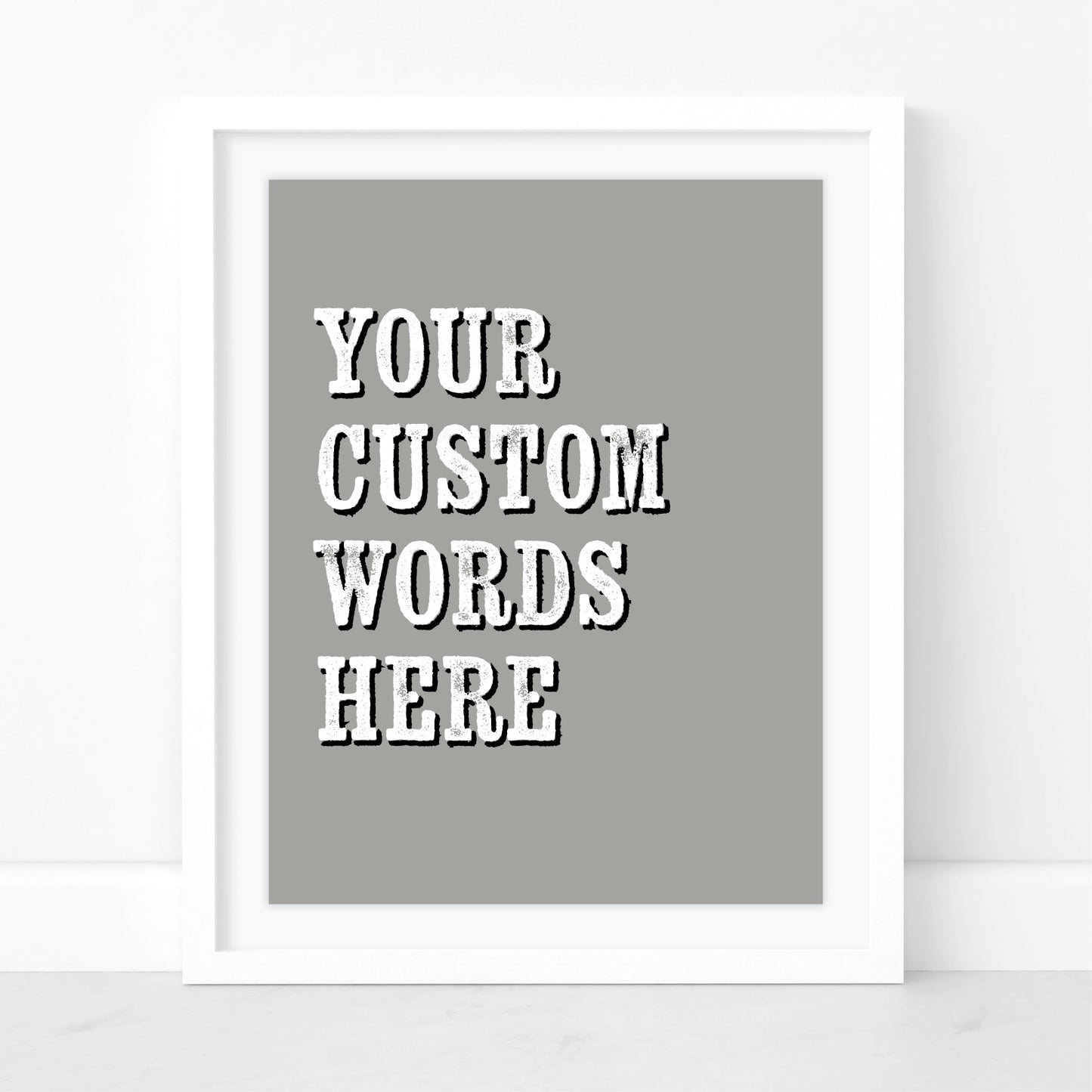 Custom Quote Print - Bold Retro Fonts