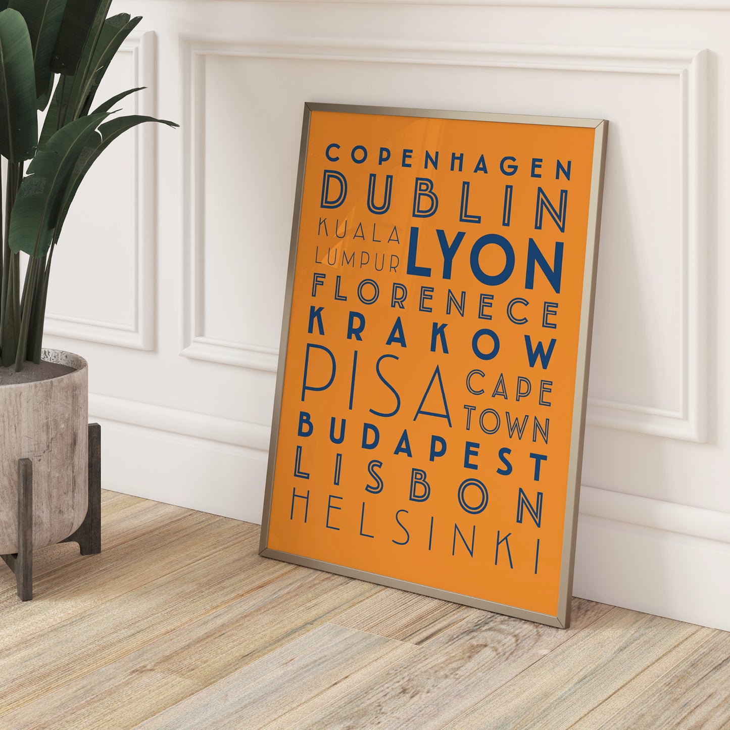 Custom Travel Print - Favourite Destinations List