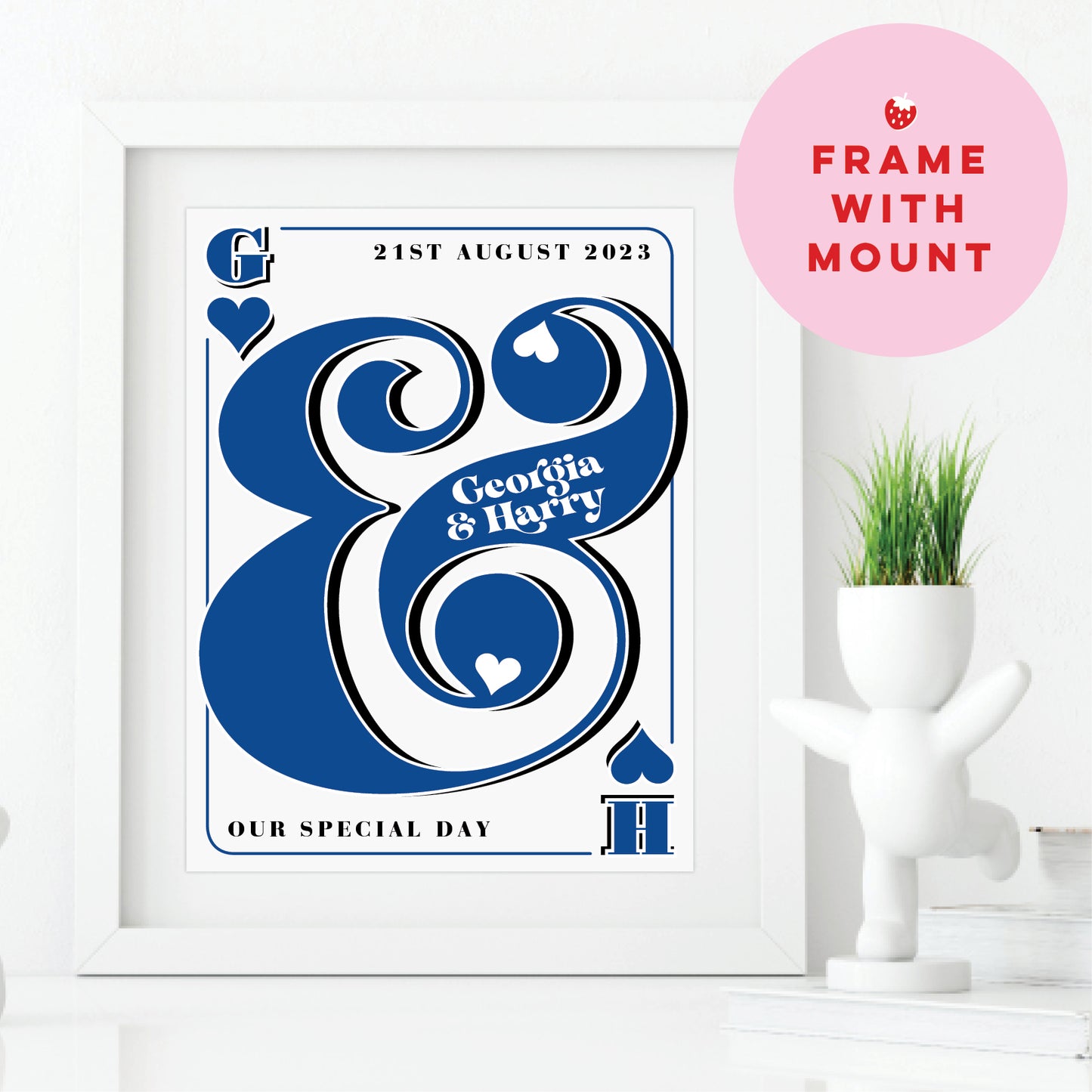 Custom Couples Print - Las Vegas Wedding Playing Card