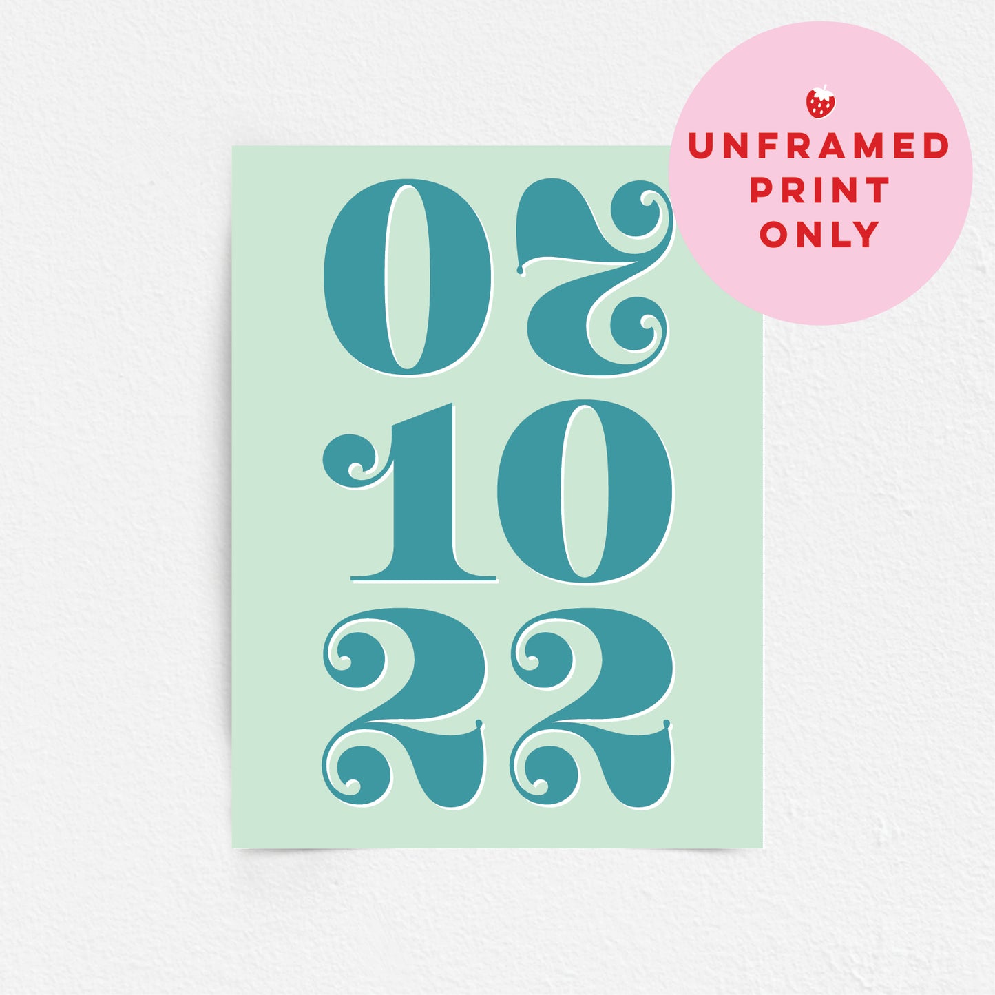 Custom Special Date Print - Add Names & Details