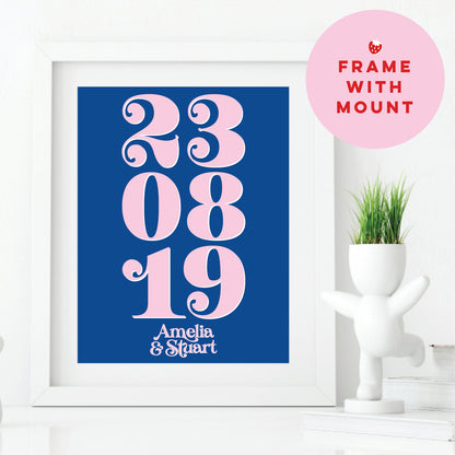Custom Special Date Print - Add Names & Details