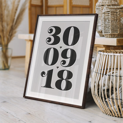 Custom Special Date Print - Add Names & Details