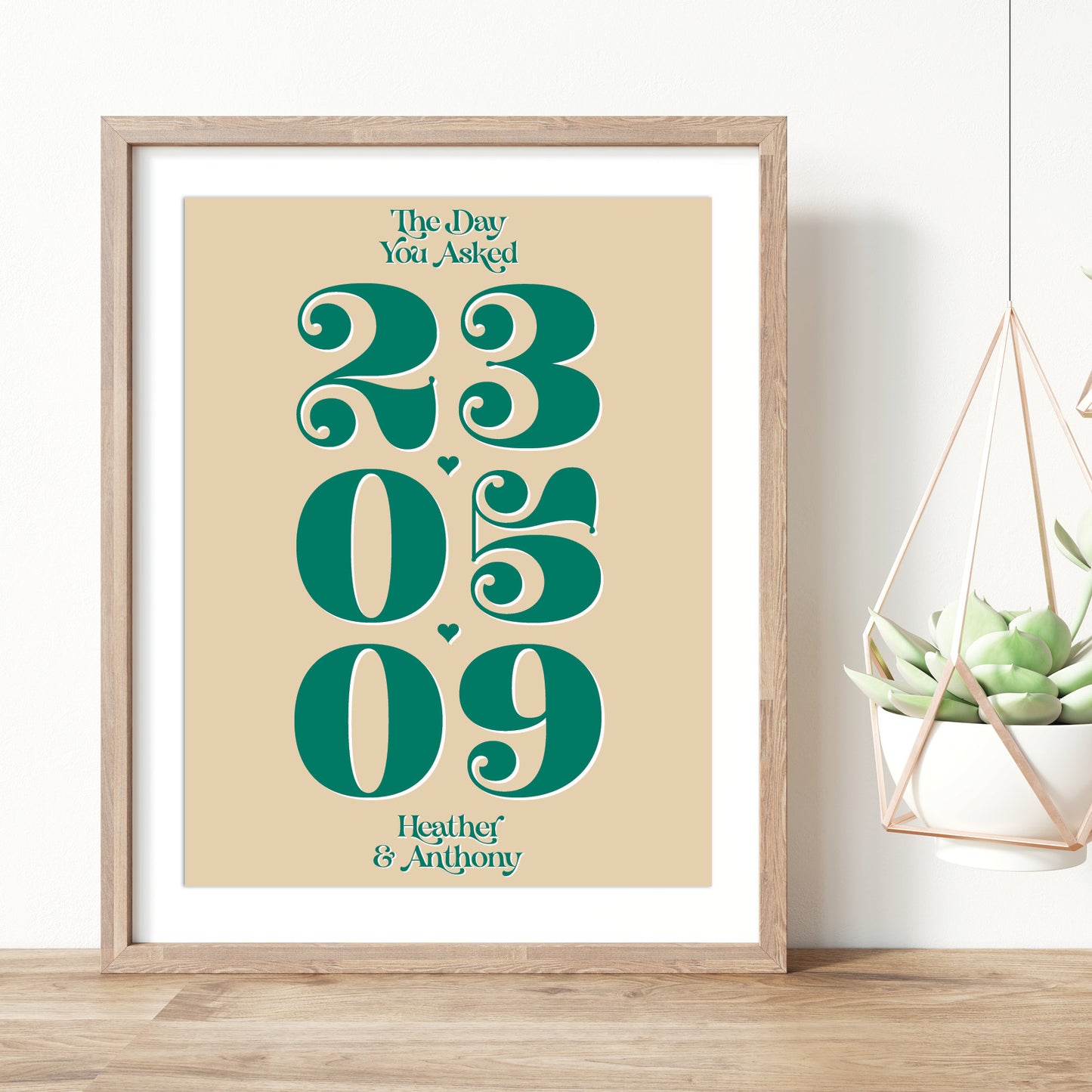 Custom Special Date Print - Add Names & Details