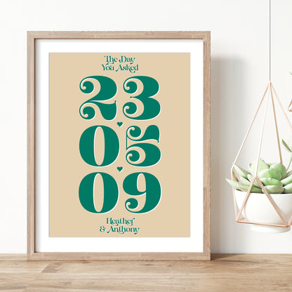 Custom Special Date Print - Add Names & Details
