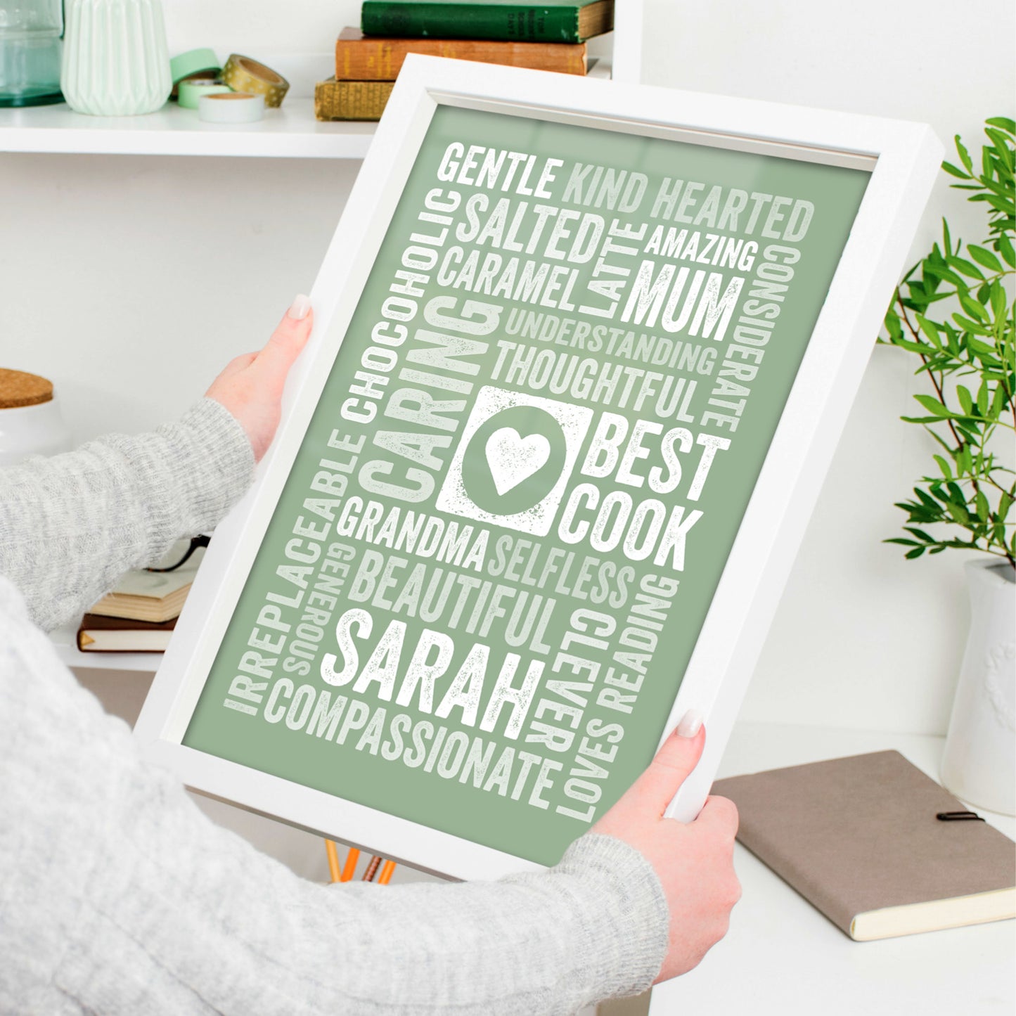 Custom Word Art Print - Star or Heart
