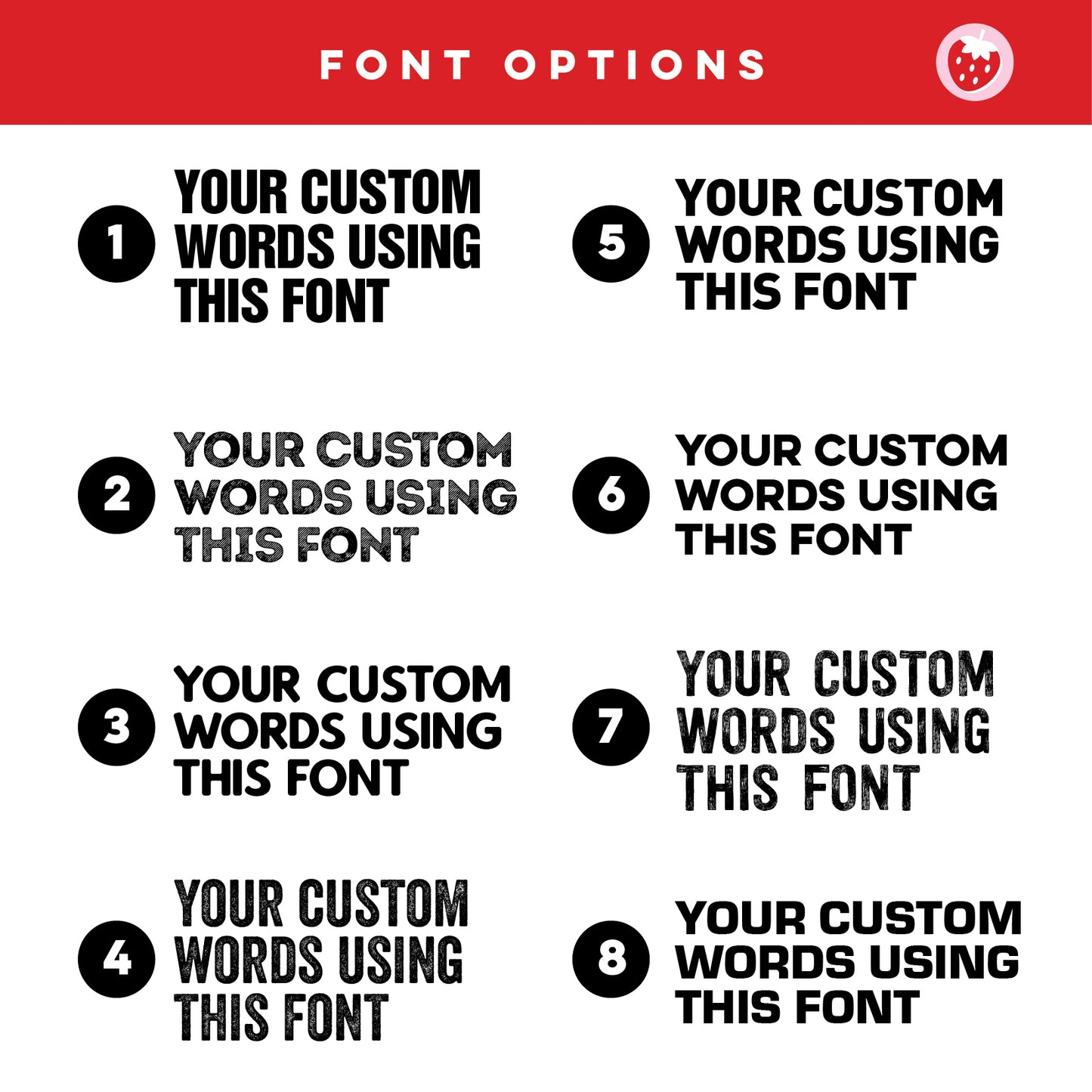 Custom Quote Print - Bold Fonts