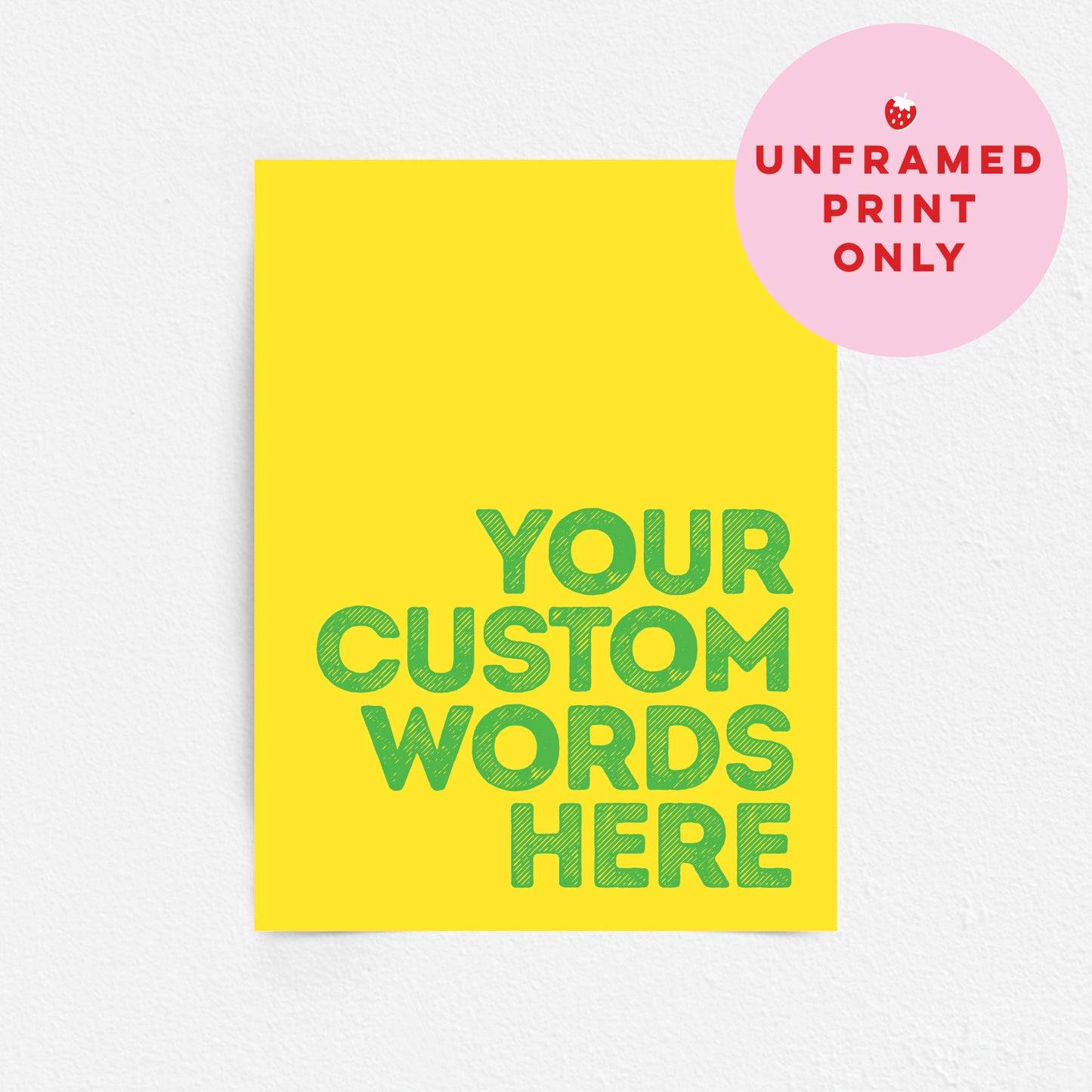 Custom Quote Print - Bold Fonts