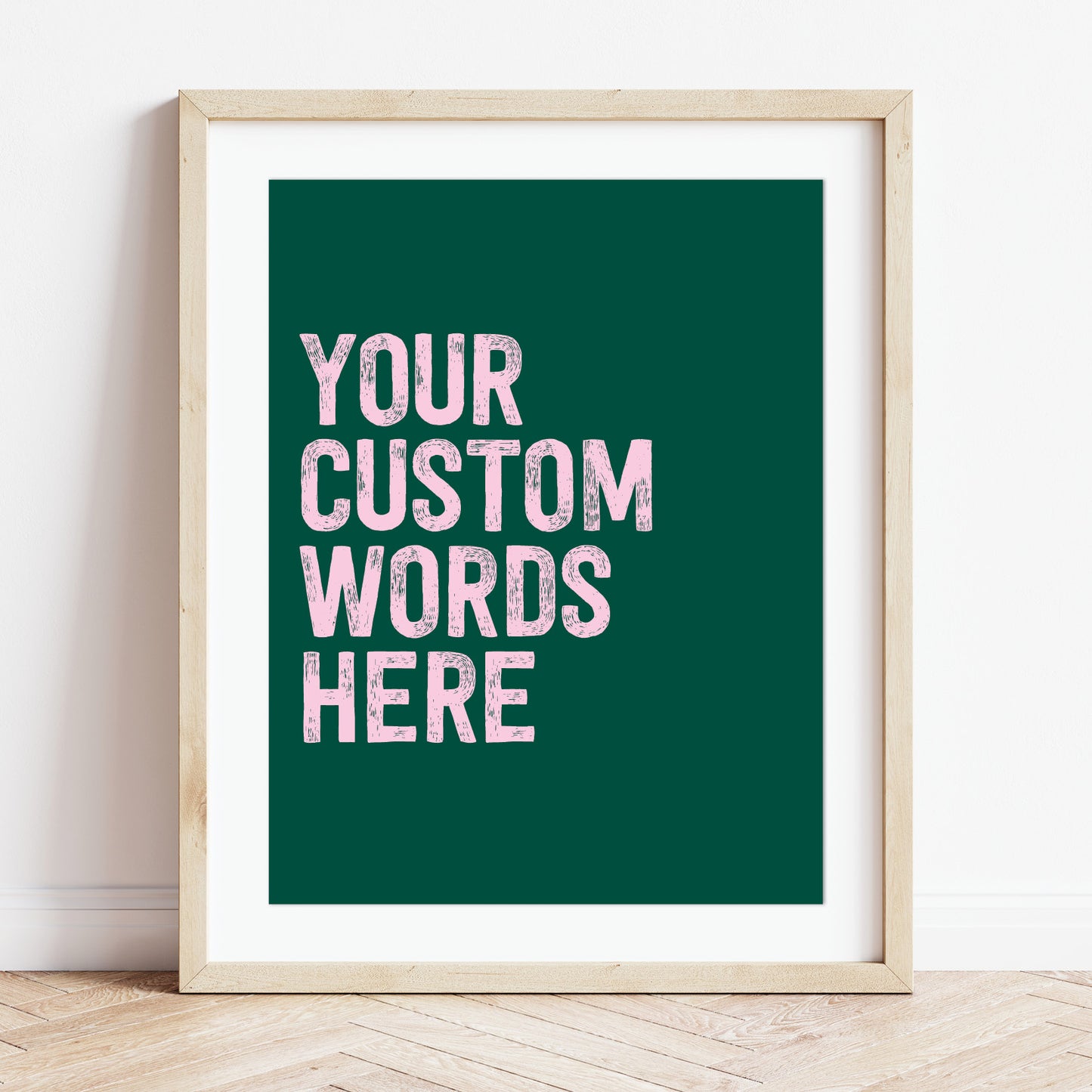 Custom Quote Print - Bold Fonts