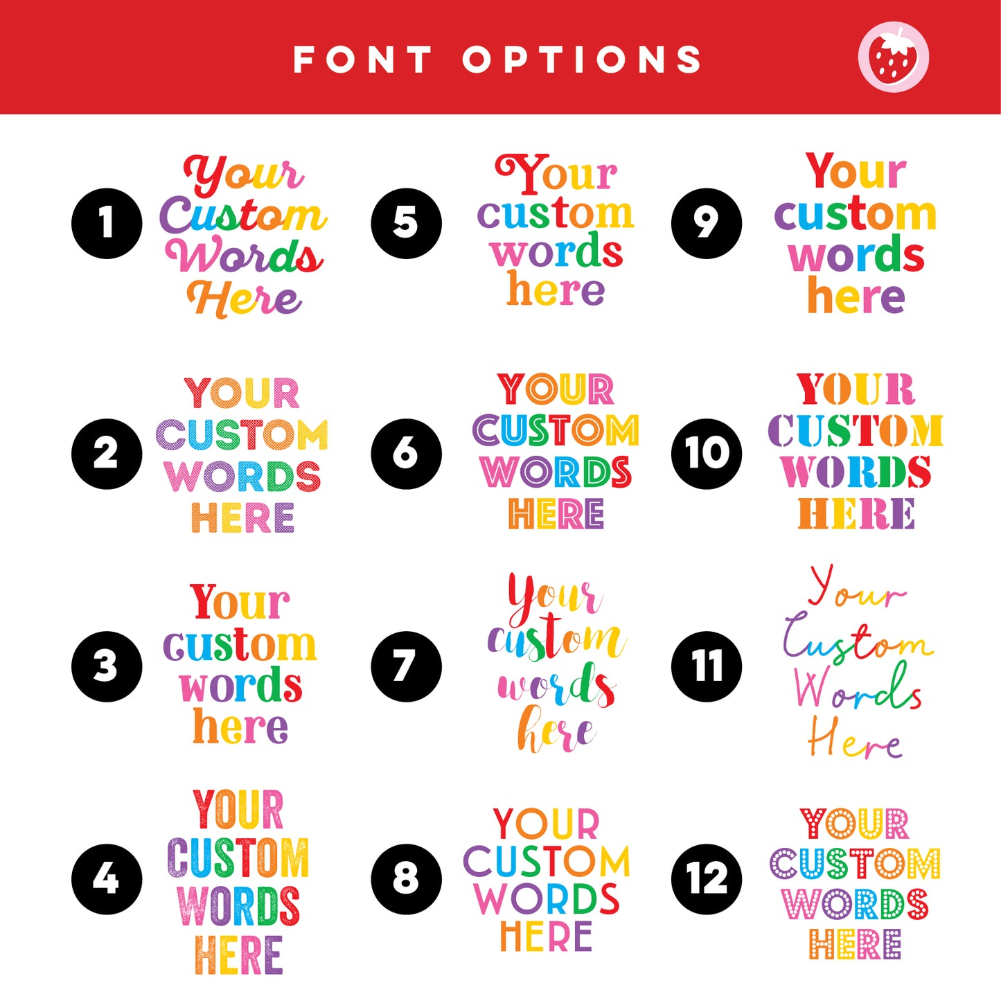 Custom Quote Print - Bright and Colourful