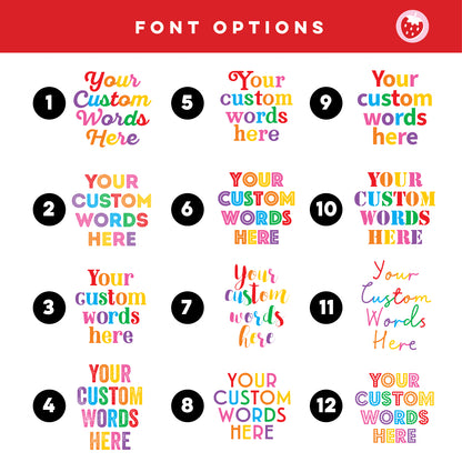 Custom Quote Print - Bright and Colourful