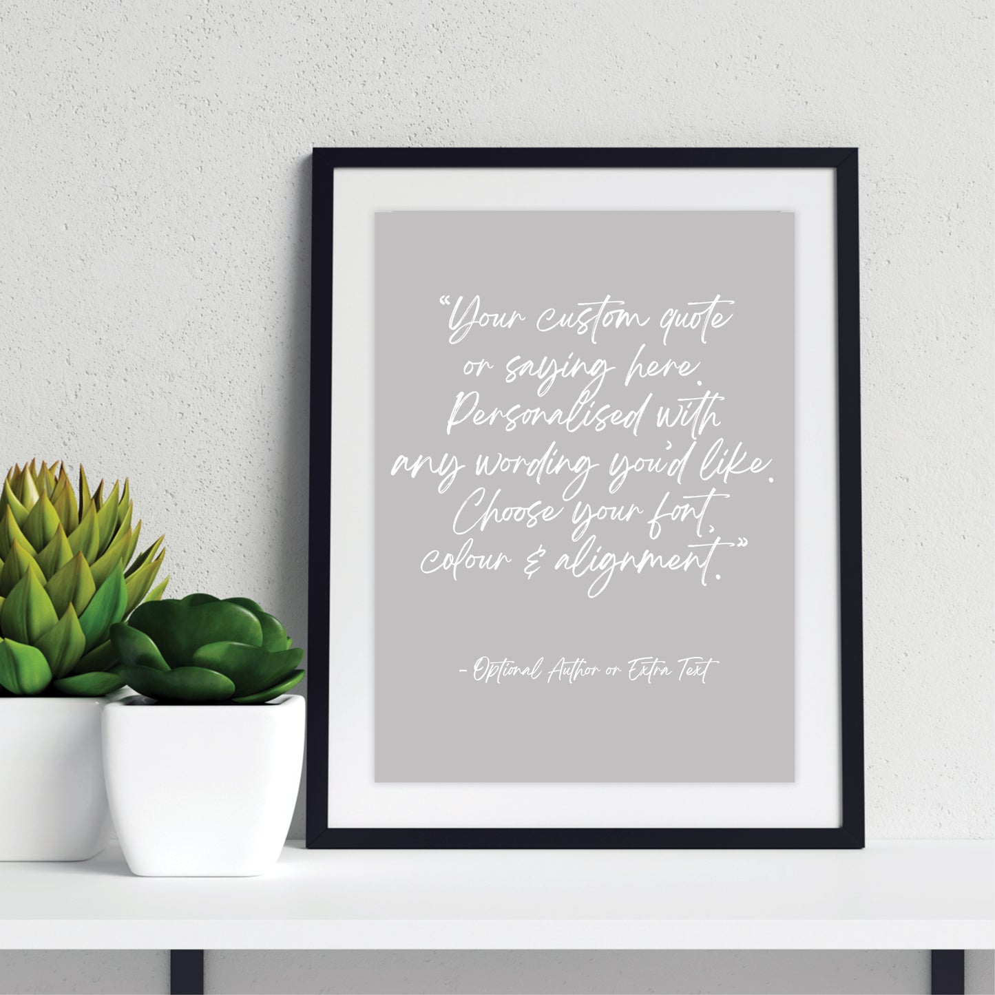 Custom Quote Print - Script Fonts