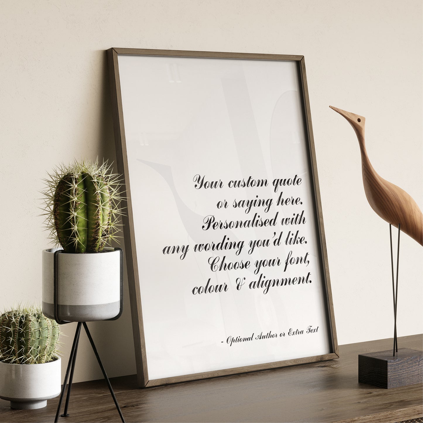 Custom Quote Print - Script Fonts
