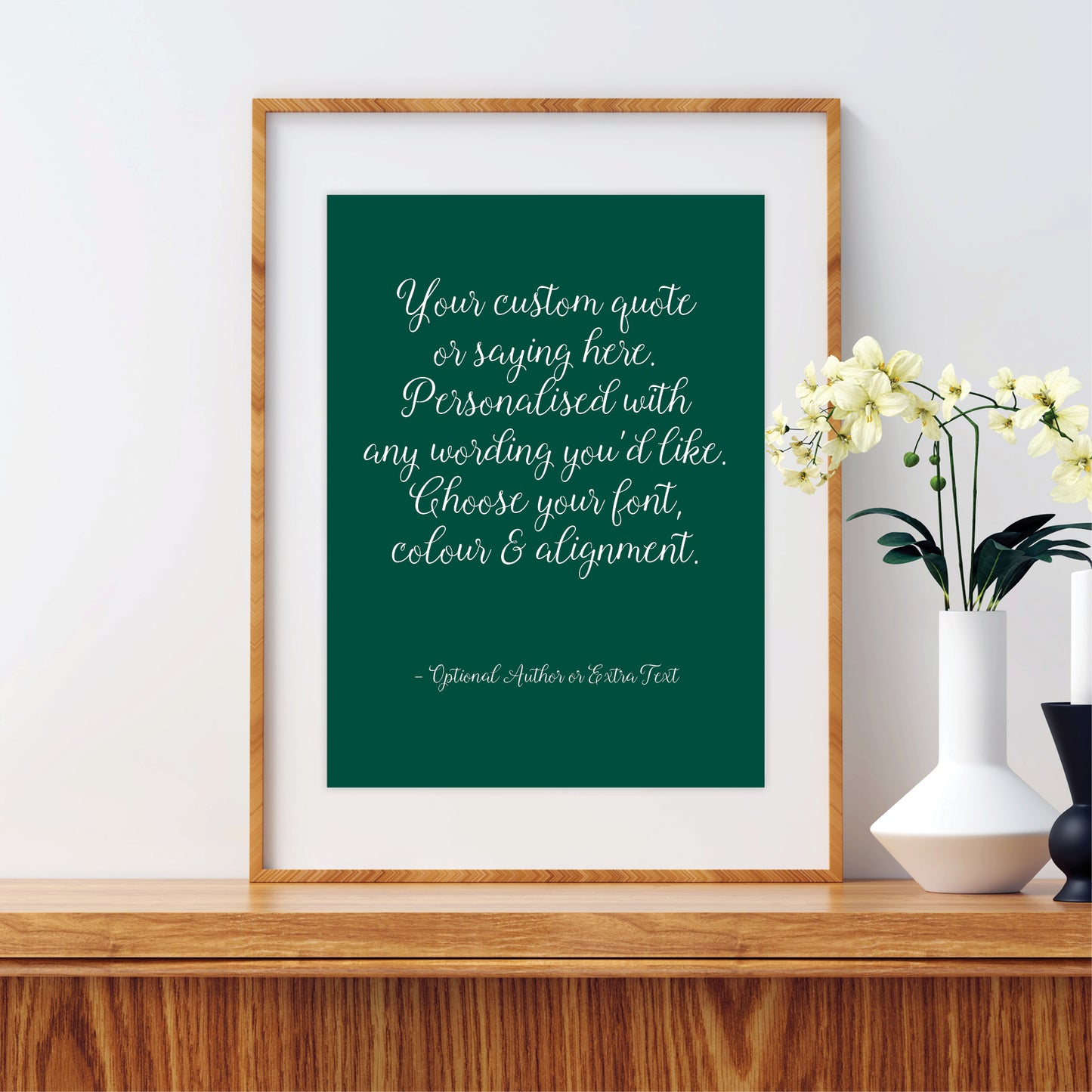 Custom Quote Print - Script Fonts