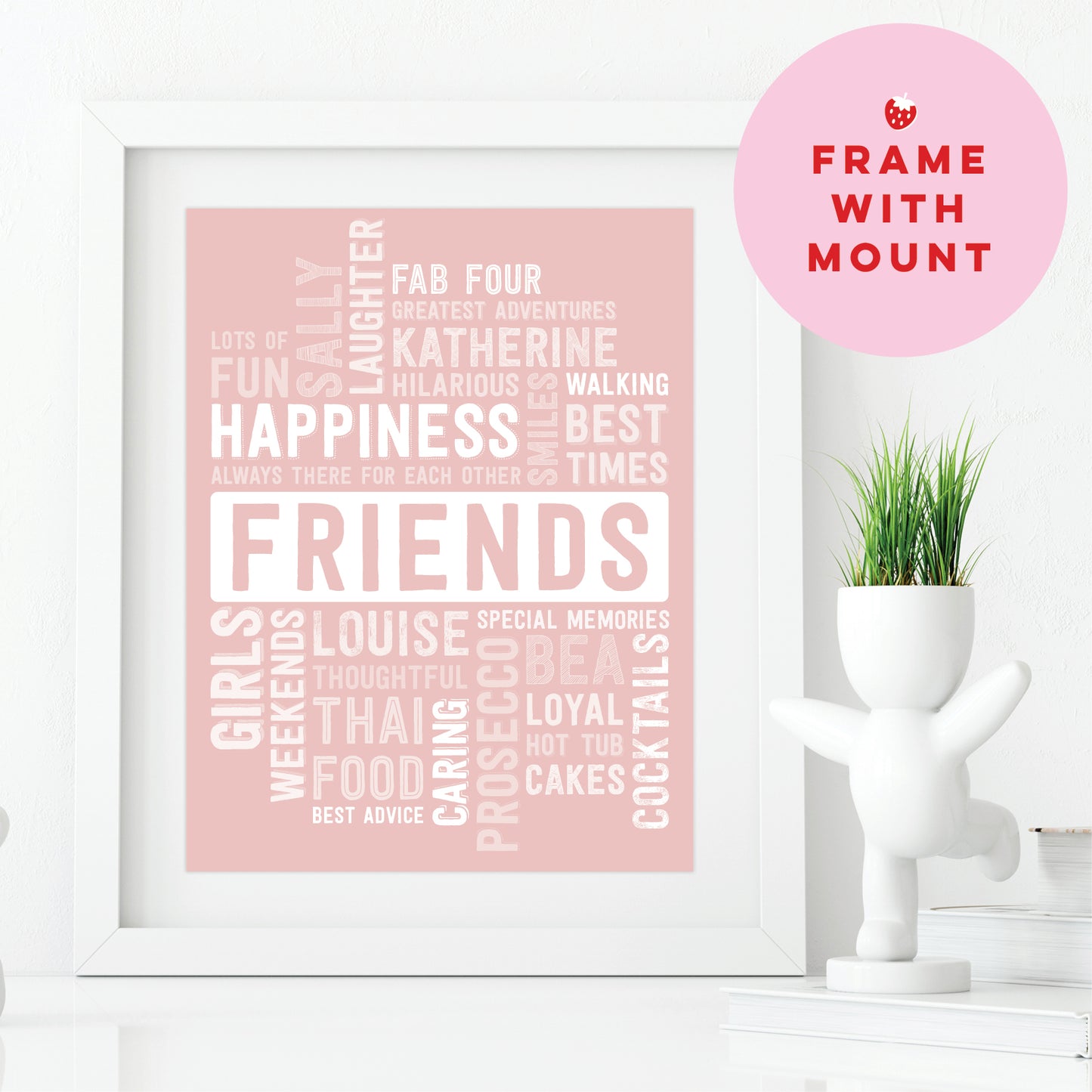Custom Word Art Print - Friends