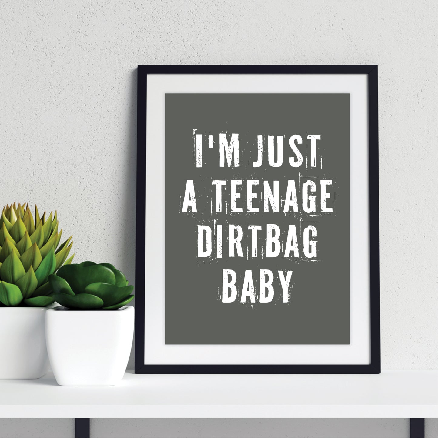 Custom Quote Print - Urban Grunge Style