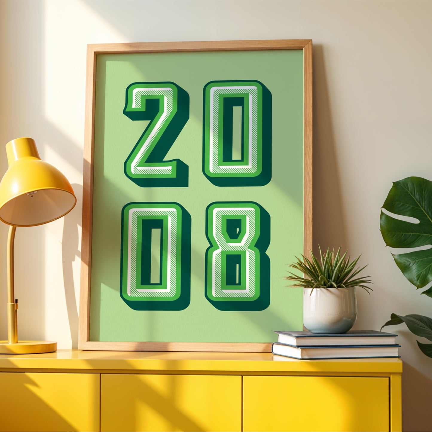 Custom Year Print - Personalised Special Date Retro Wall Art
