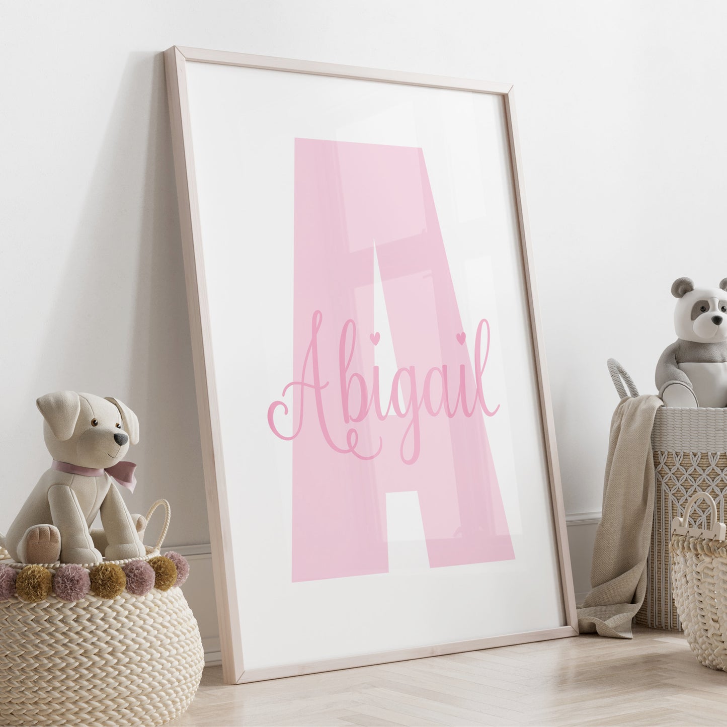 Custom Baby Print - Initial & Name