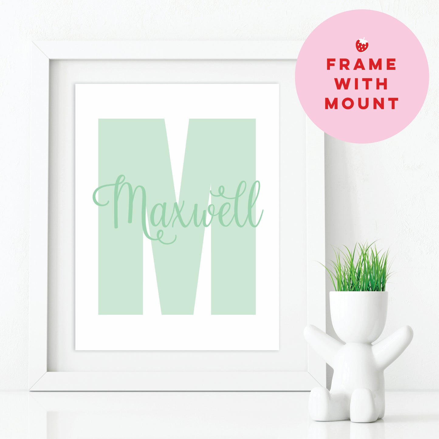 Custom Baby Print - Initial & Name