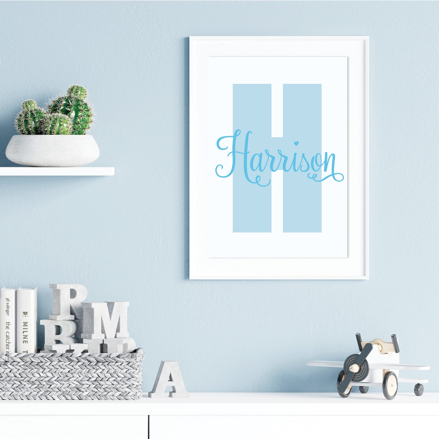 Custom Baby Print - Initial & Name