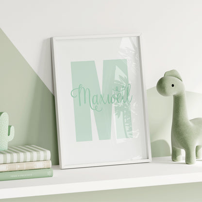 Custom Baby Print - Initial & Name