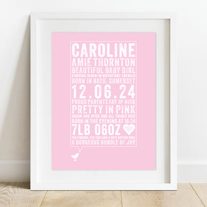 Custom Baby Gift - A Little Bird Told Me...