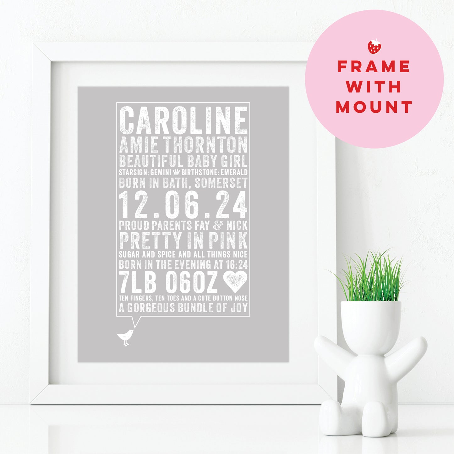 Custom Baby Gift - A Little Bird Told Me...