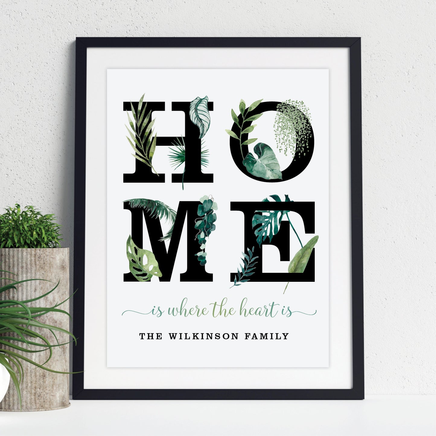 Custom Home Word Art - Botanical