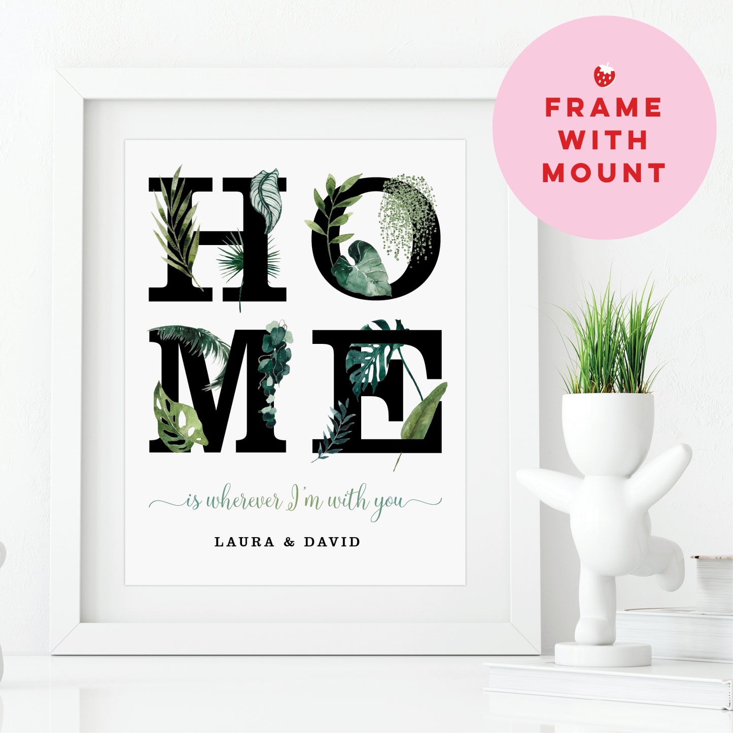 Custom Home Word Art - Botanical
