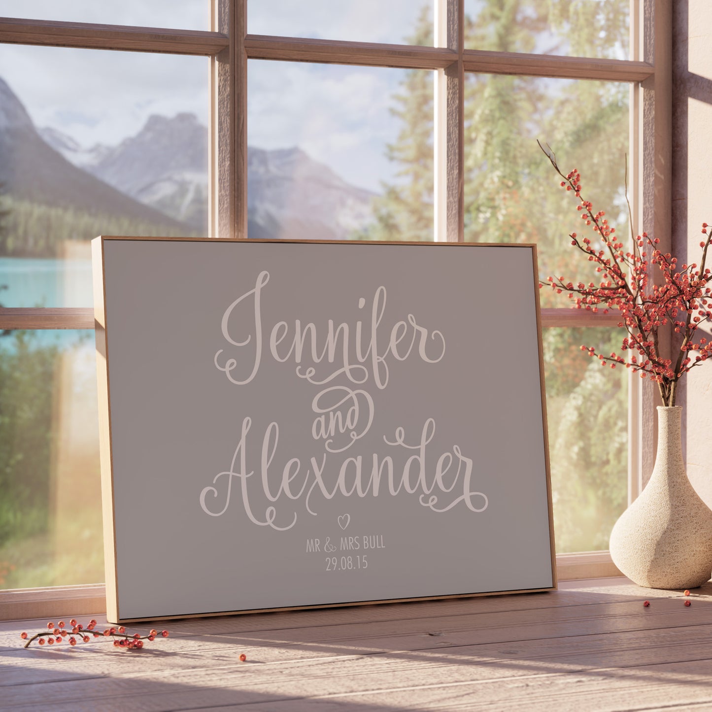 Custom Wedding Print - Names & Date
