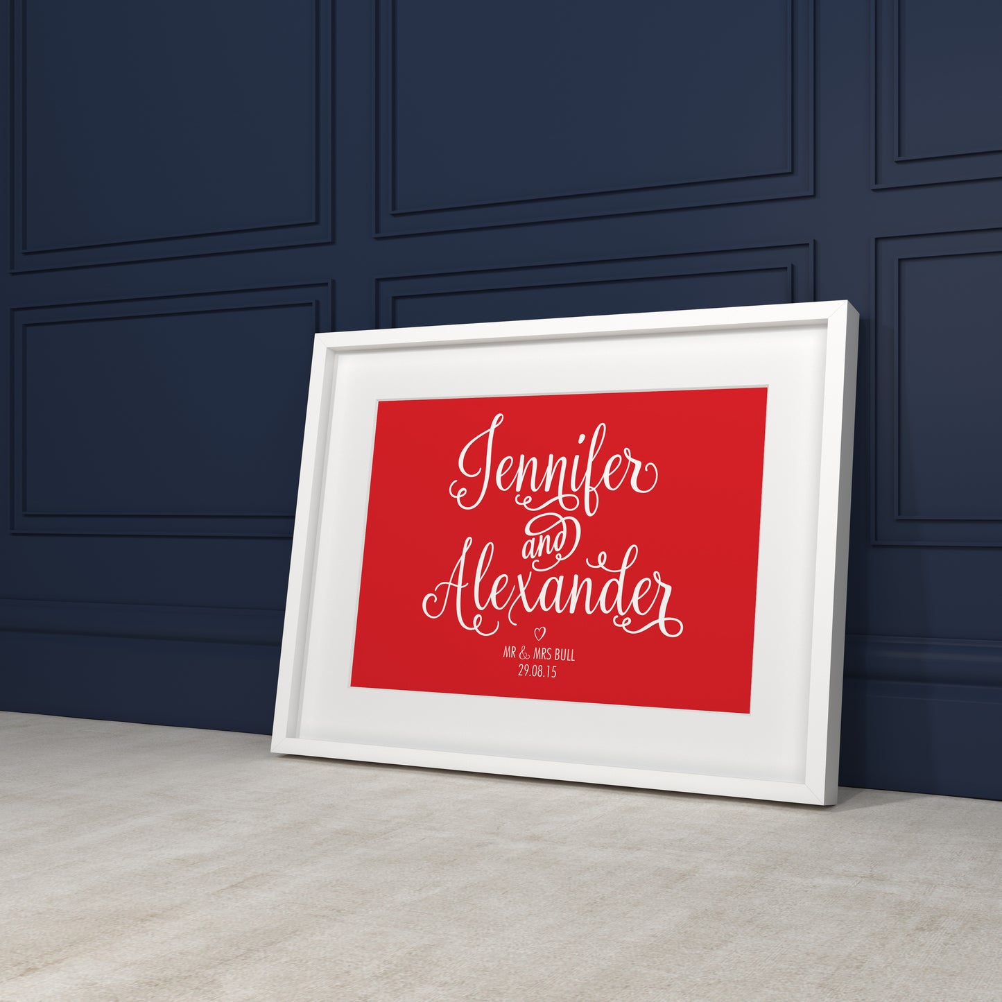 Custom Wedding Print - Names & Date