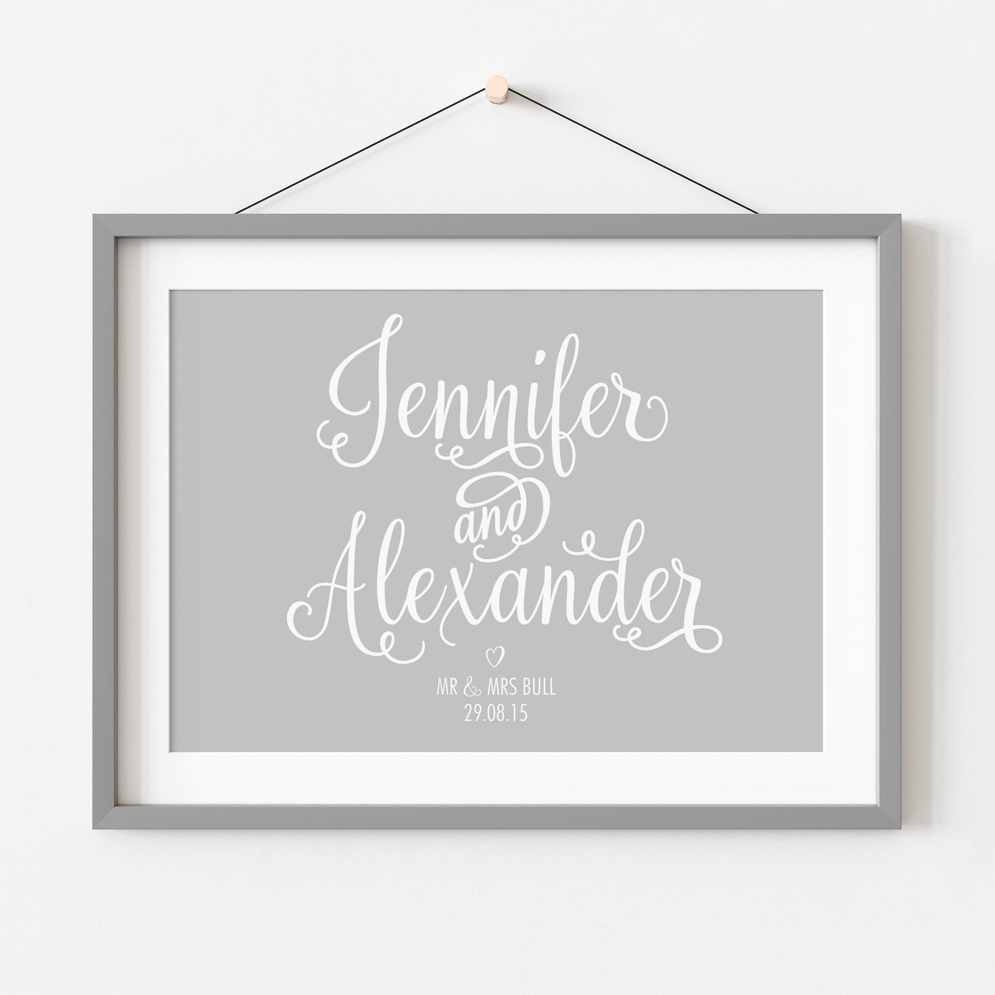 Custom Wedding Print - Names & Date