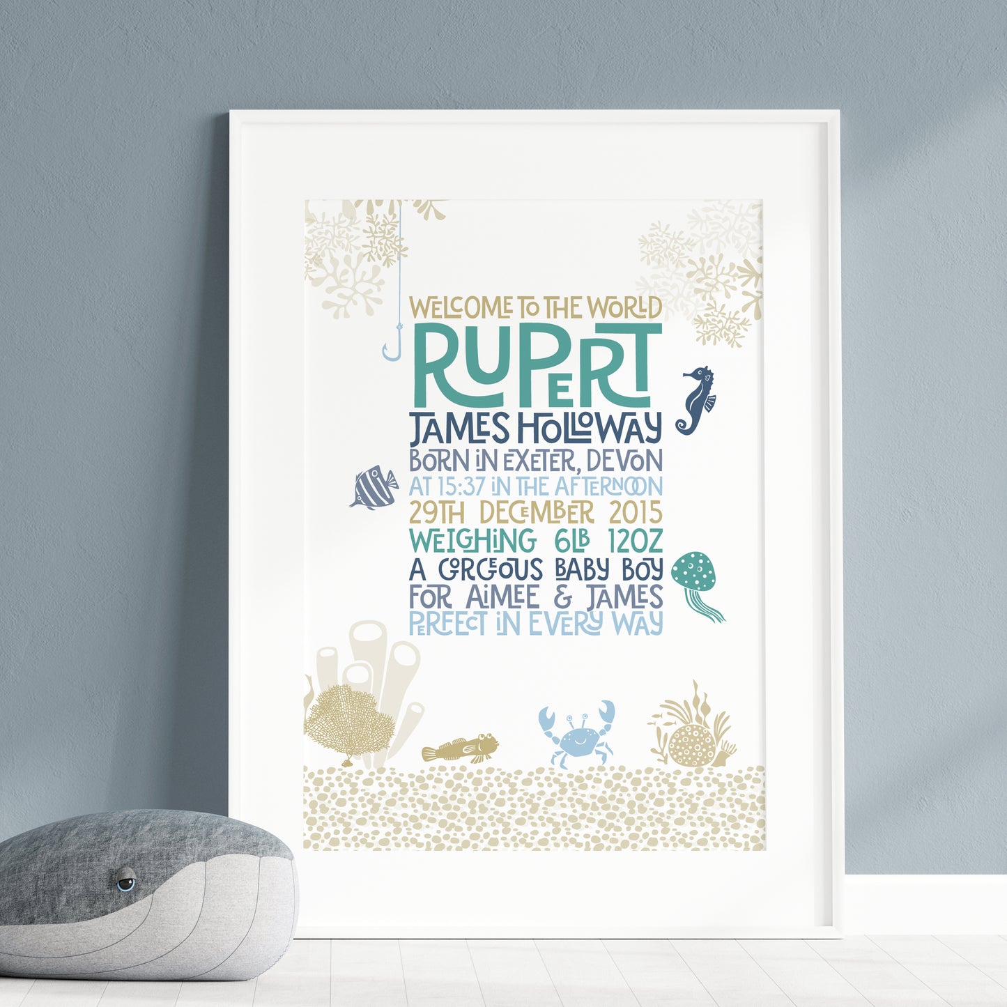 Custom Baby Print - Under The Sea