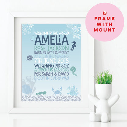 Custom Baby Print - Under The Sea