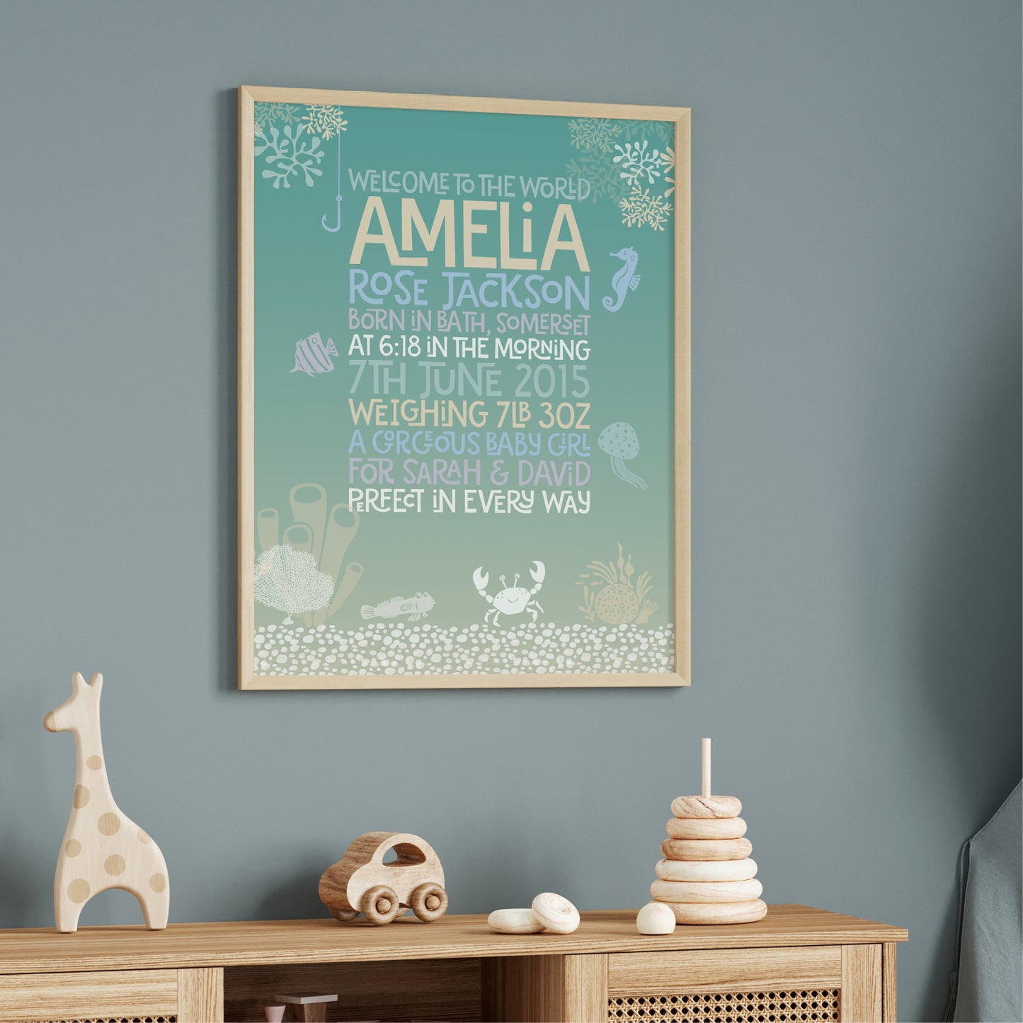 Custom Baby Print - Under The Sea