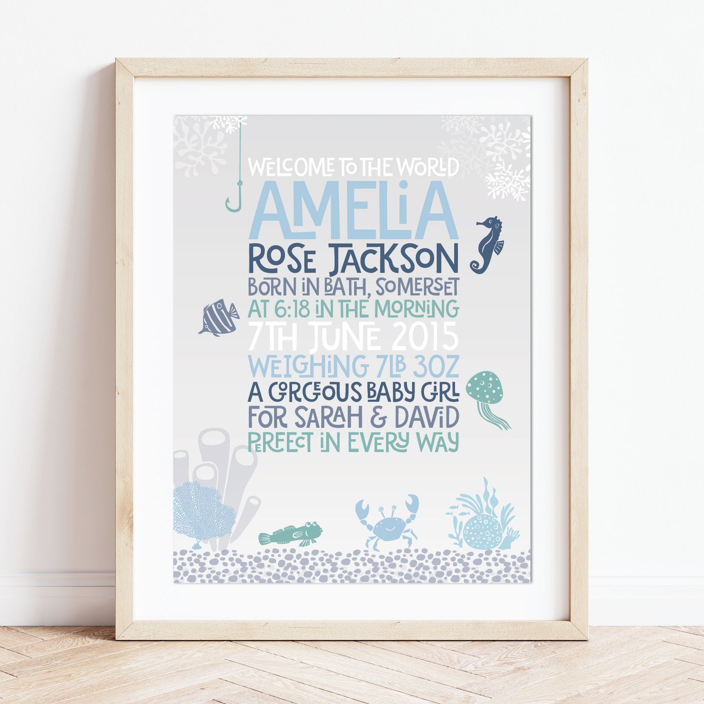 Custom Baby Print - Under The Sea
