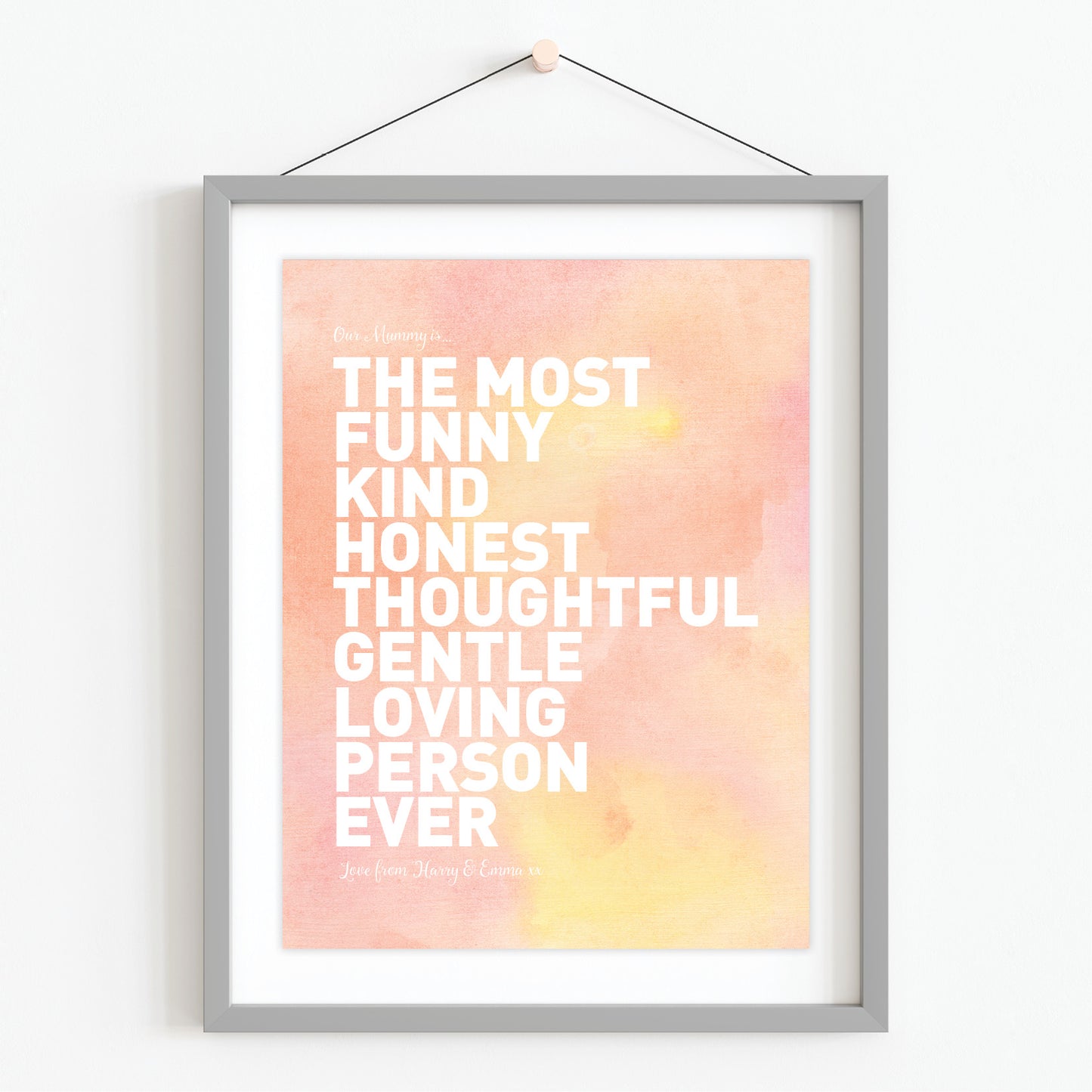 Custom Best Mum Print - Our Mummy Is...